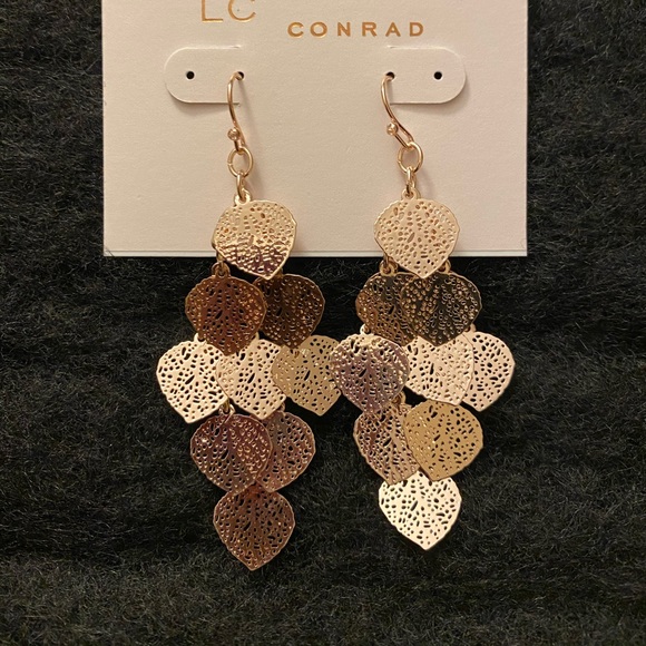 Filigree Dangle Nickel Free Earrings - Picture 2 of 3